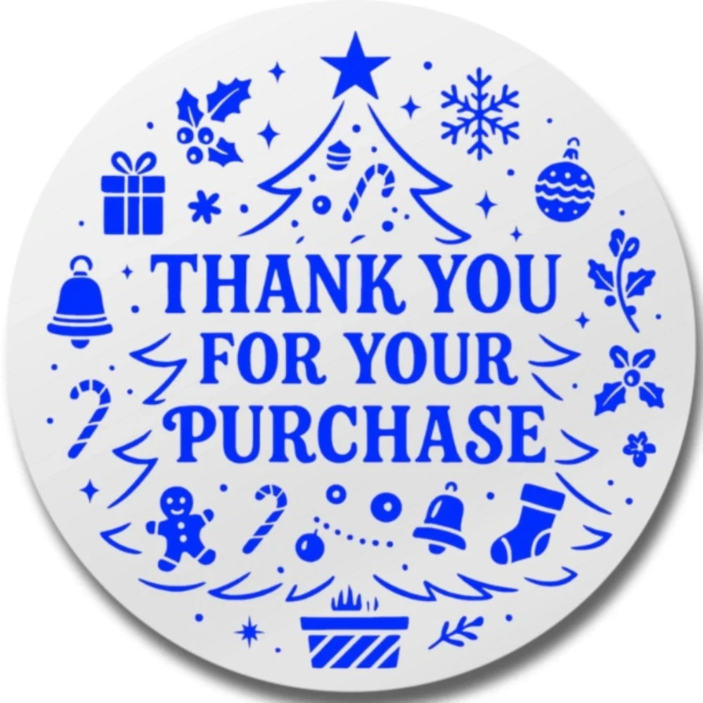 Thank You For Your Purchase Christmas Stickers 2